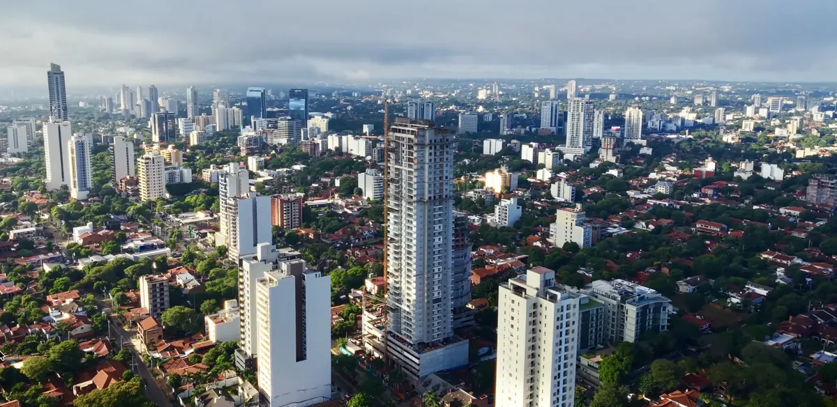 Asunción skyline in Paraguay