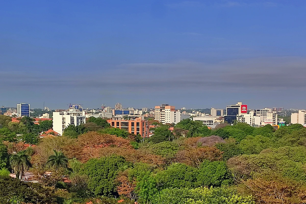 Villa Morra skyline in Asunción, Paraguay